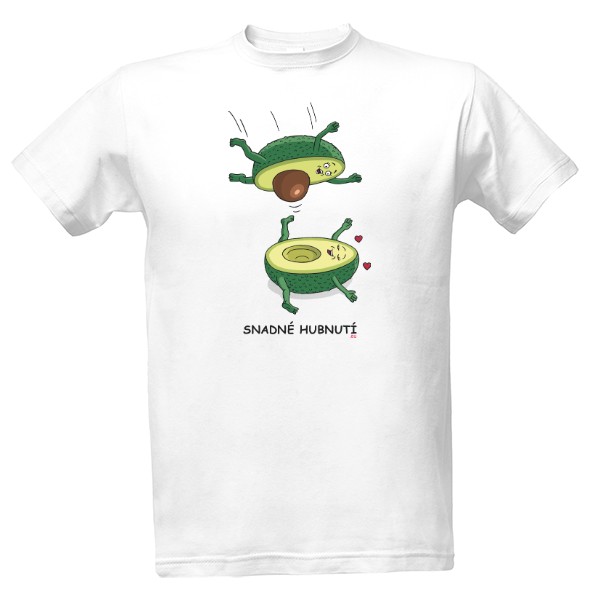 Tričko s potiskem Avokádo - snadné hubnutí