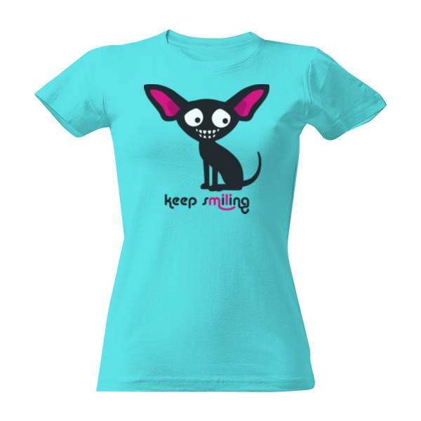Tričko s potiskem Čivava keep smiling