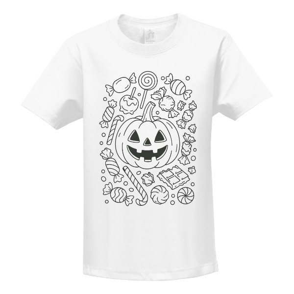 Halloween omalovánky s dýní