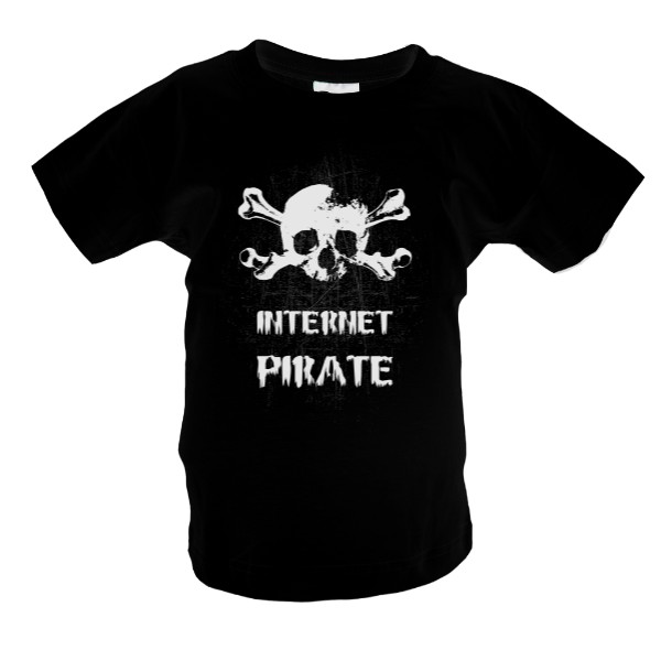 Tričko s potiskem Internet pirate