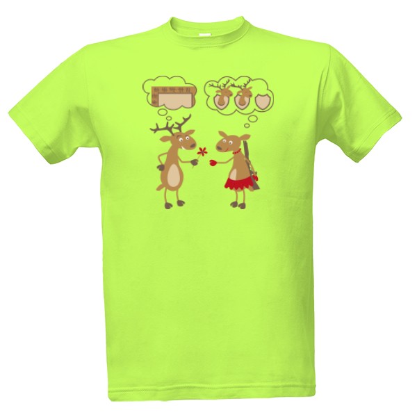 Tričko s potiskem Jelení rande