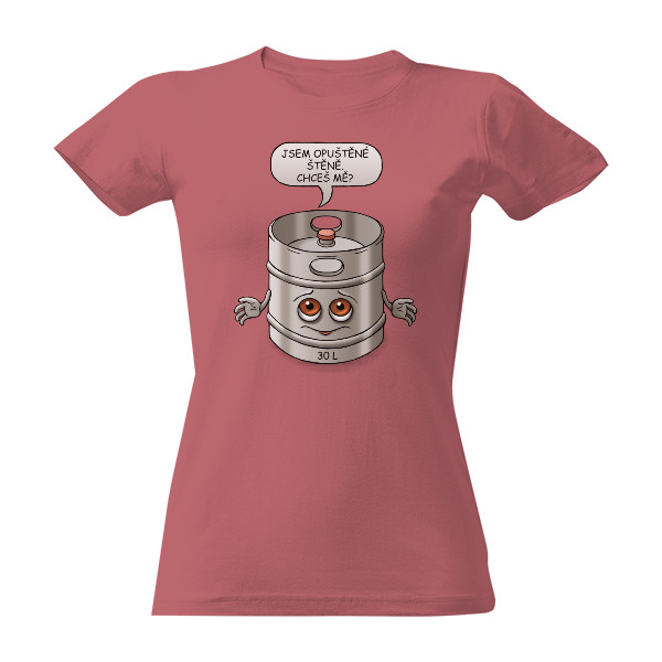 Tričko s potiskem Opuštěné štěně - D