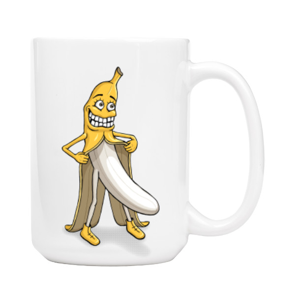 Hrnek velký s potiskem Úchylný banán - hrnek